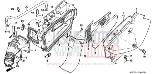 FILTRE A AIR XR650RY de 2000